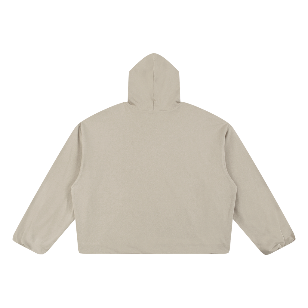 LARGE LOGO BOXY CROP HOODIE