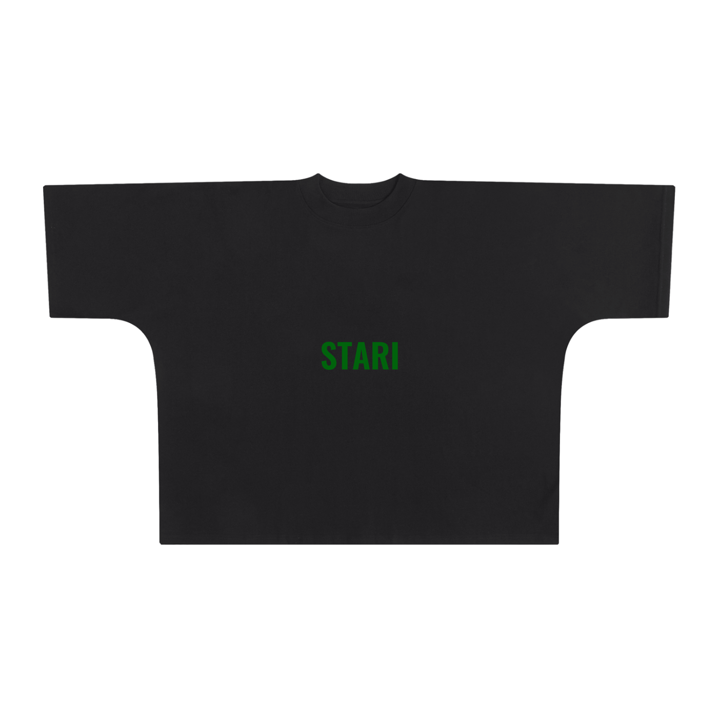 STARI Oversized One-Piece Boxy T-Shirt GREEN
