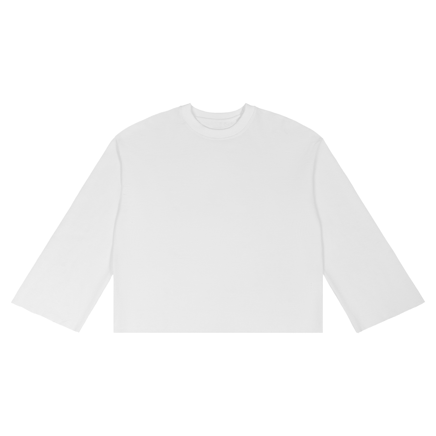 (BLANK) Unisex Waffle Raw Edge T-Shirt