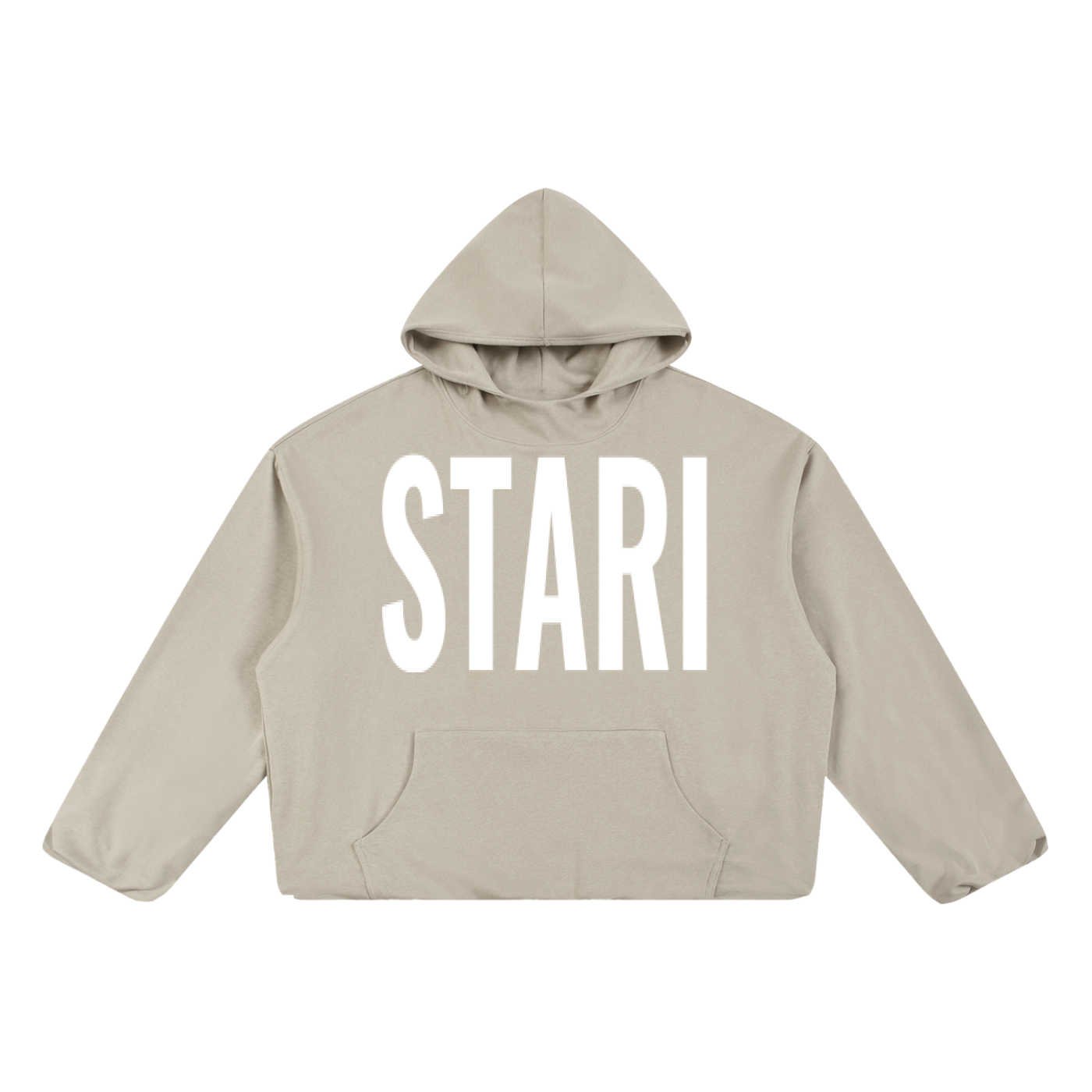LARGE LOGO BOXY CROP HOODIE