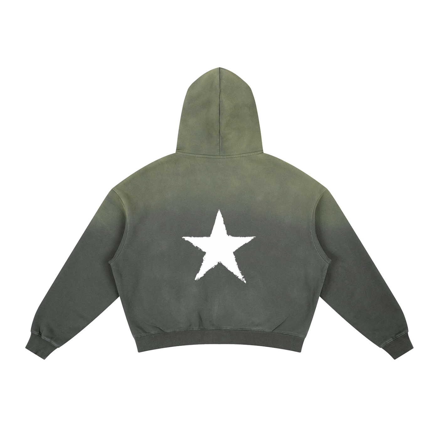 Frayed Sunfade Boxy Fleece Hoodie