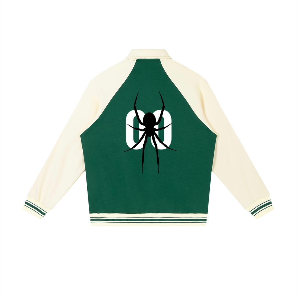 STARI Contrast Raglan Sleeve Baseball Jacket