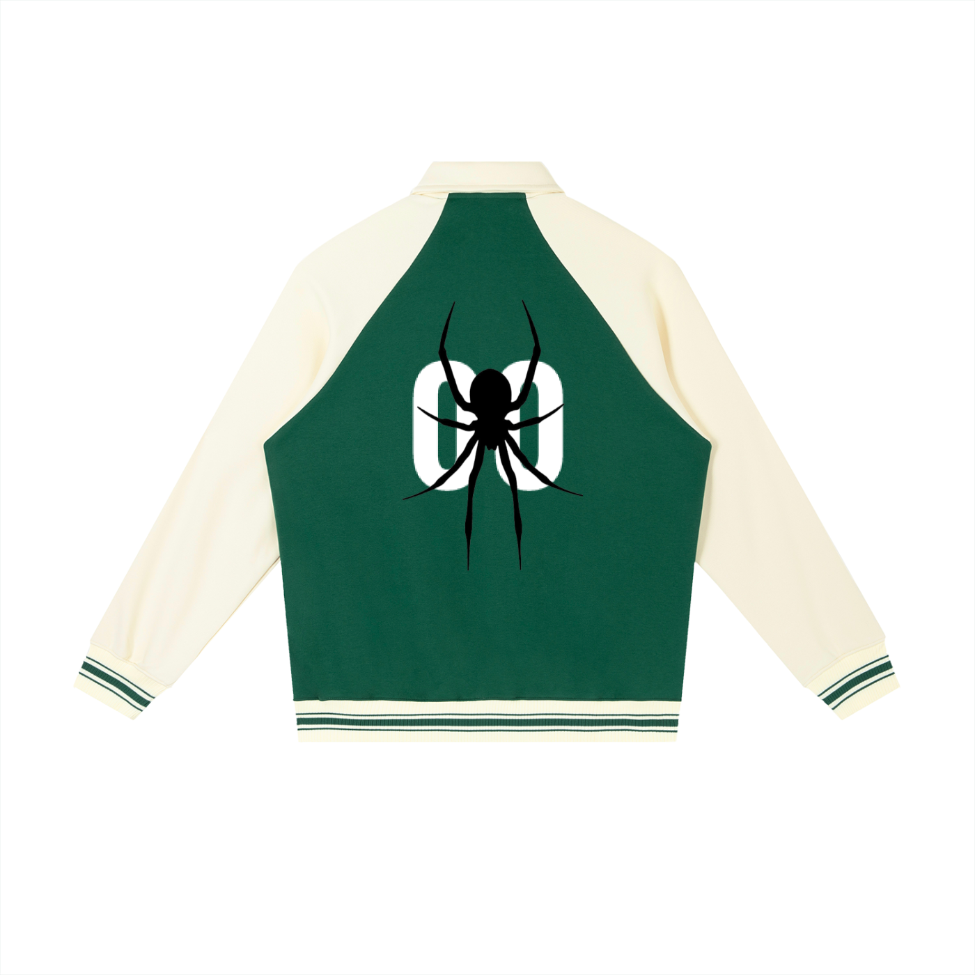 STARI Contrast Raglan Sleeve Baseball Jacket