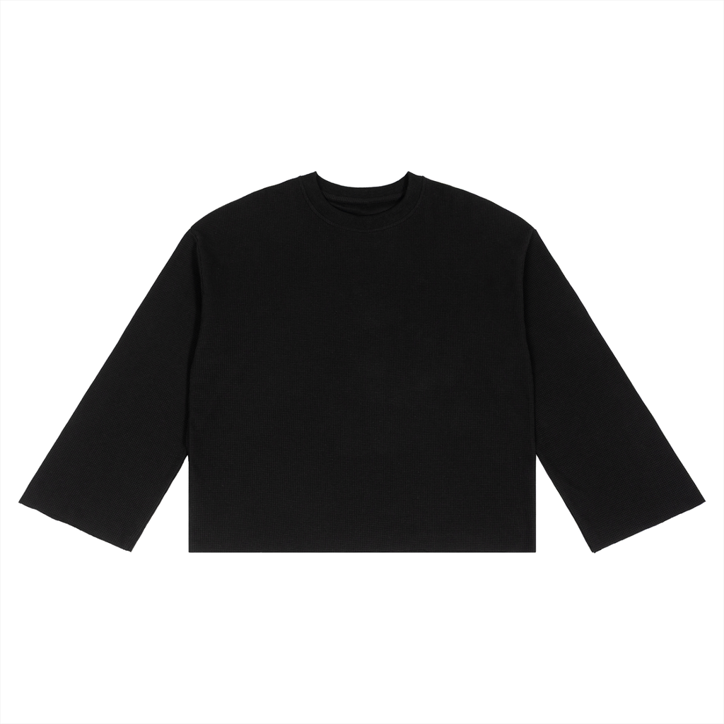 (BLANK) Unisex Waffle Raw Edge T-Shirt
