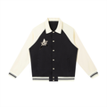 STARI Contrast Raglan Sleeve Baseball Jacket