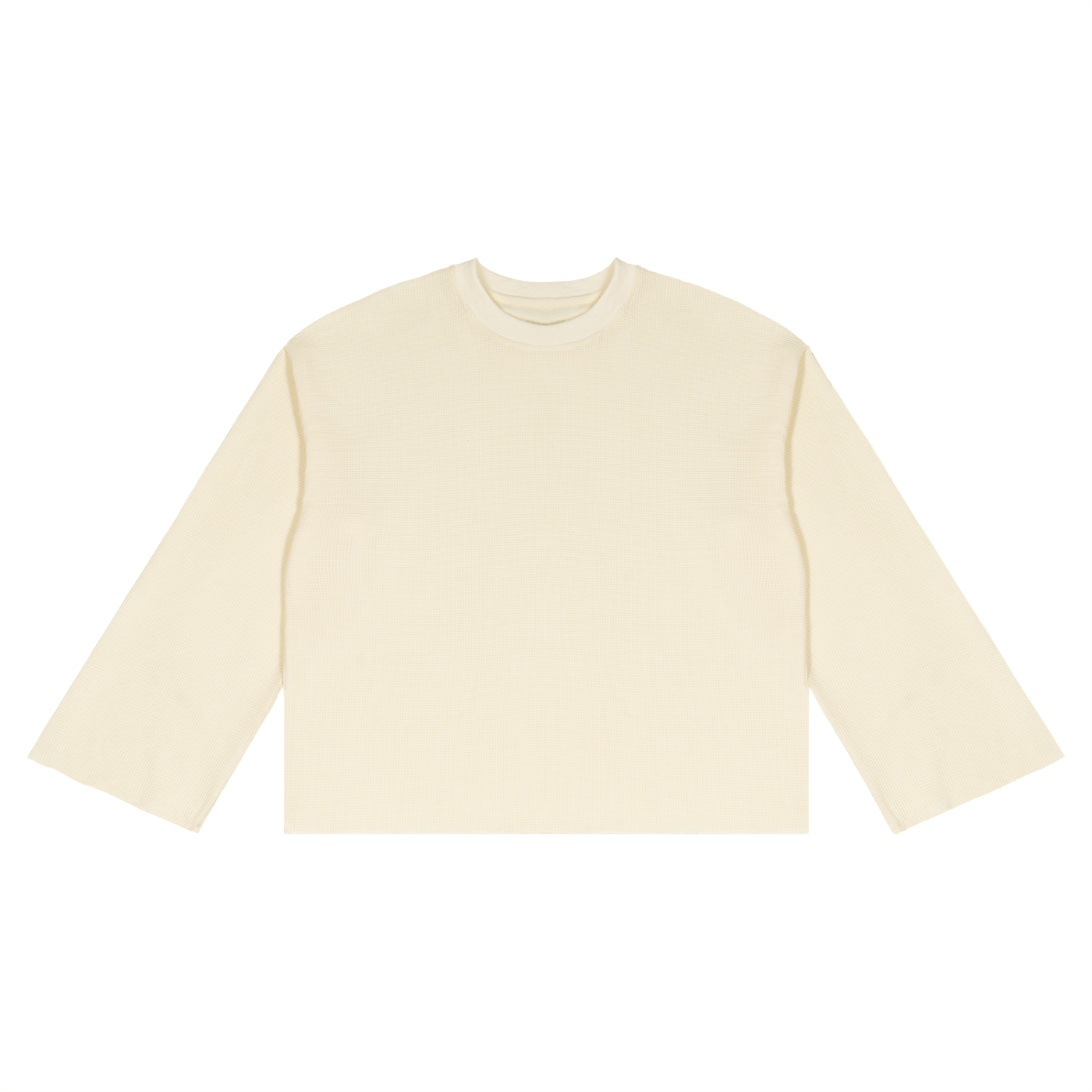 (BLANK) Unisex Waffle Raw Edge T-Shirt