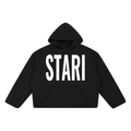 LARGE LOGO BOXY CROP HOODIE