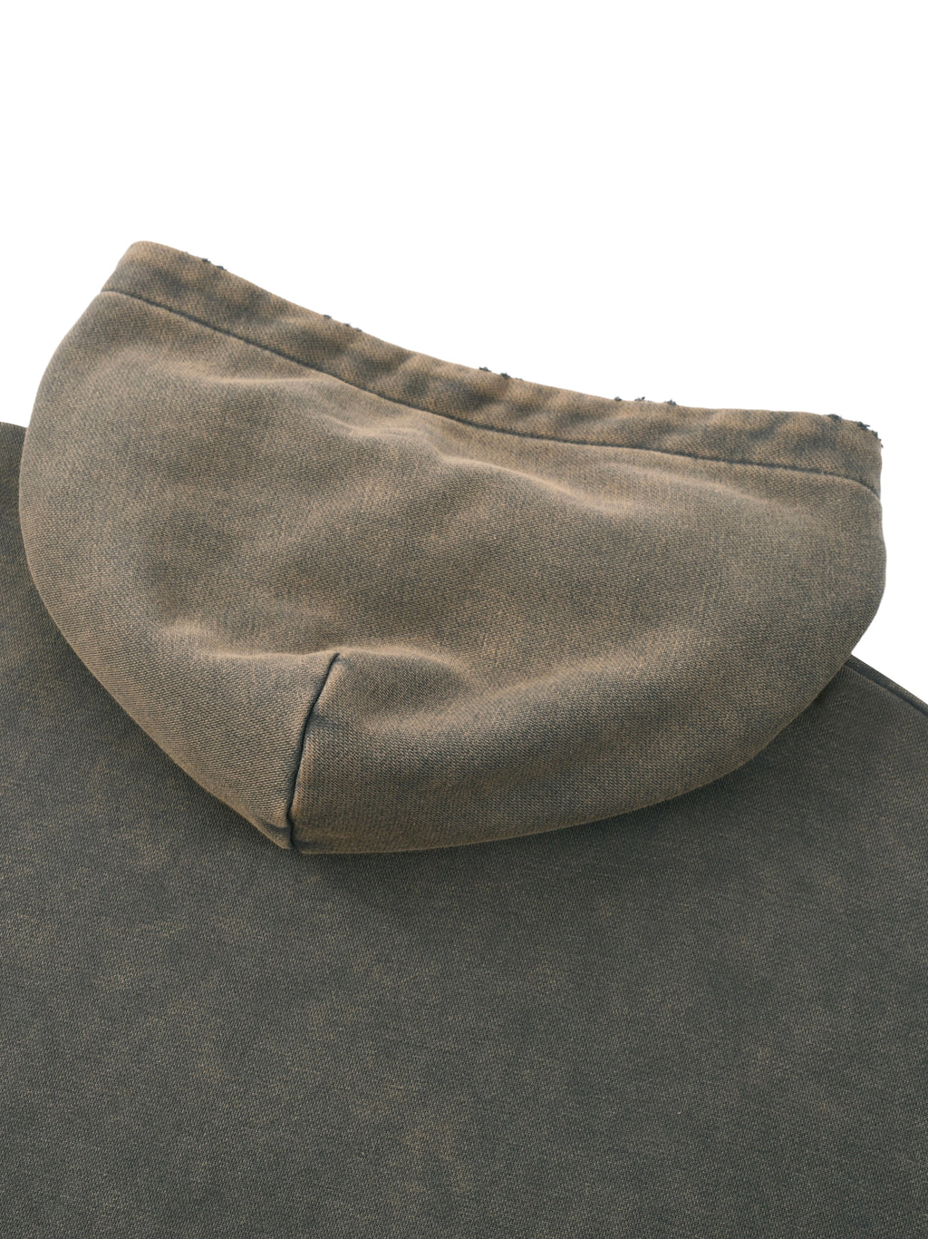 STARI DOUBLE LOGO DISTRESSED BOXY HOODIE