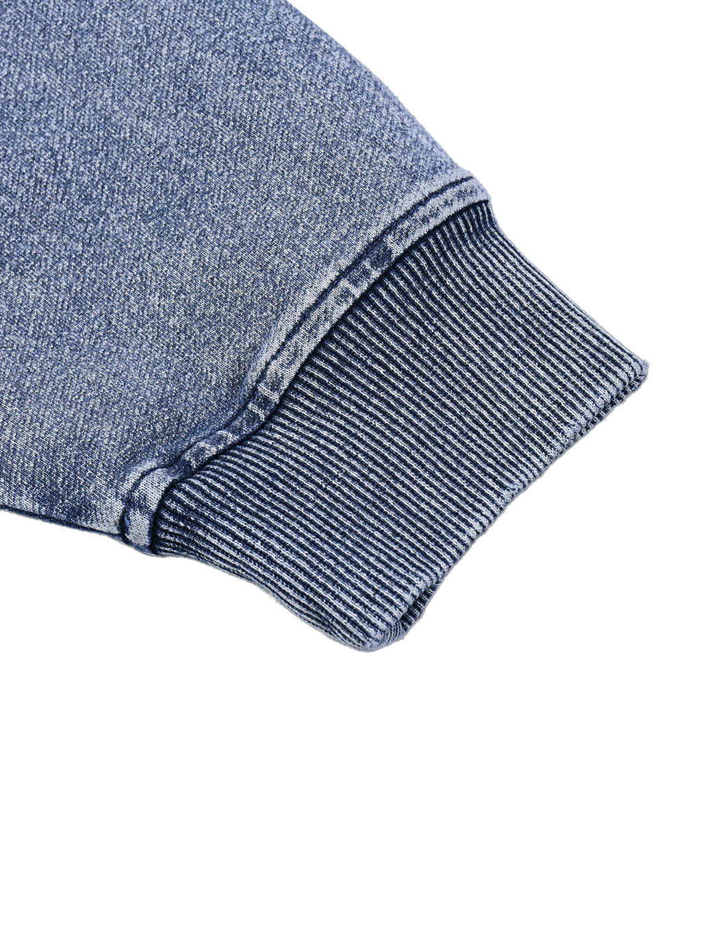 STARI Snow Wash Oversized Zip-Up Hoodie