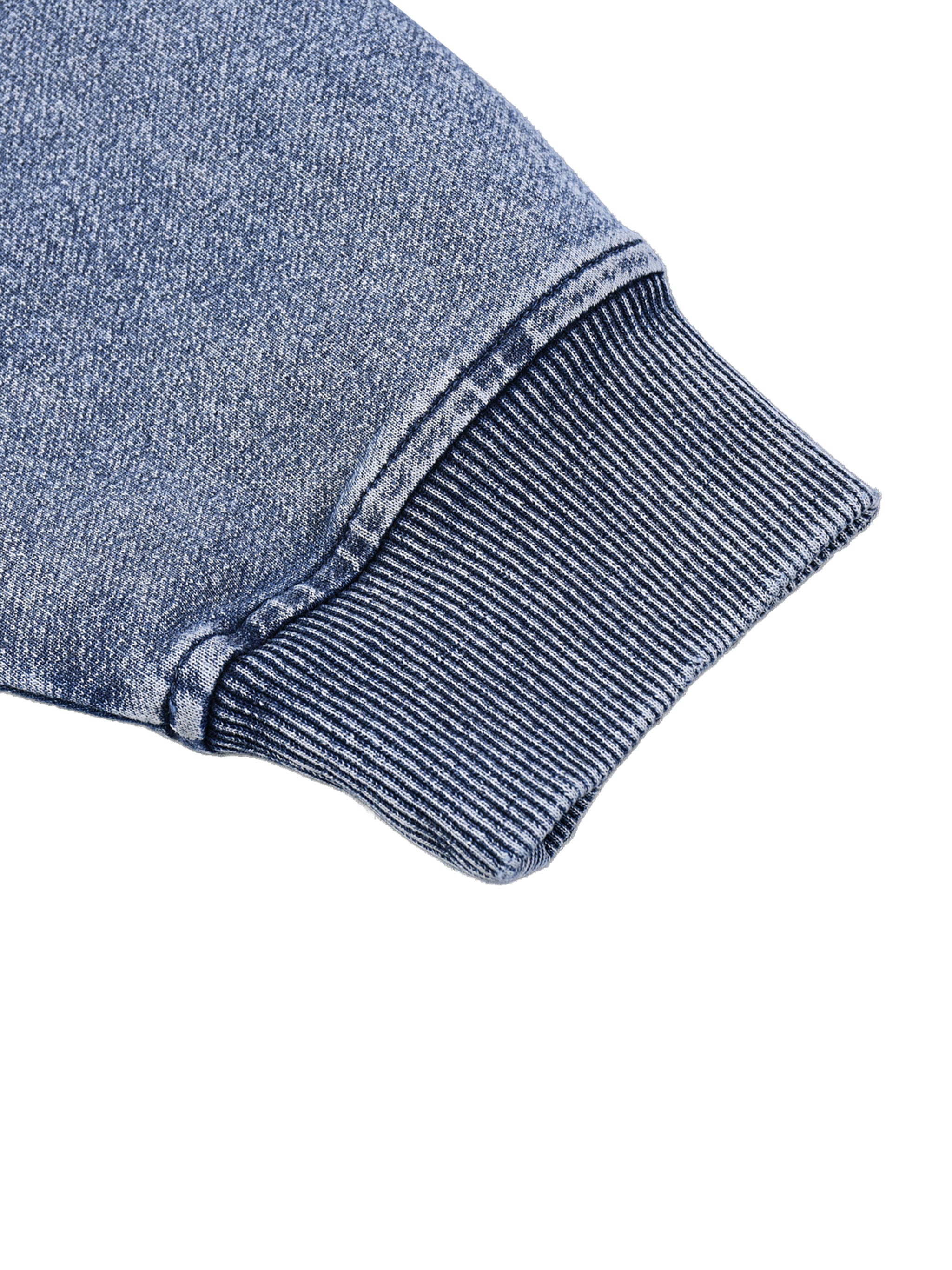 STARI Snow Wash Oversized Zip-Up Hoodie