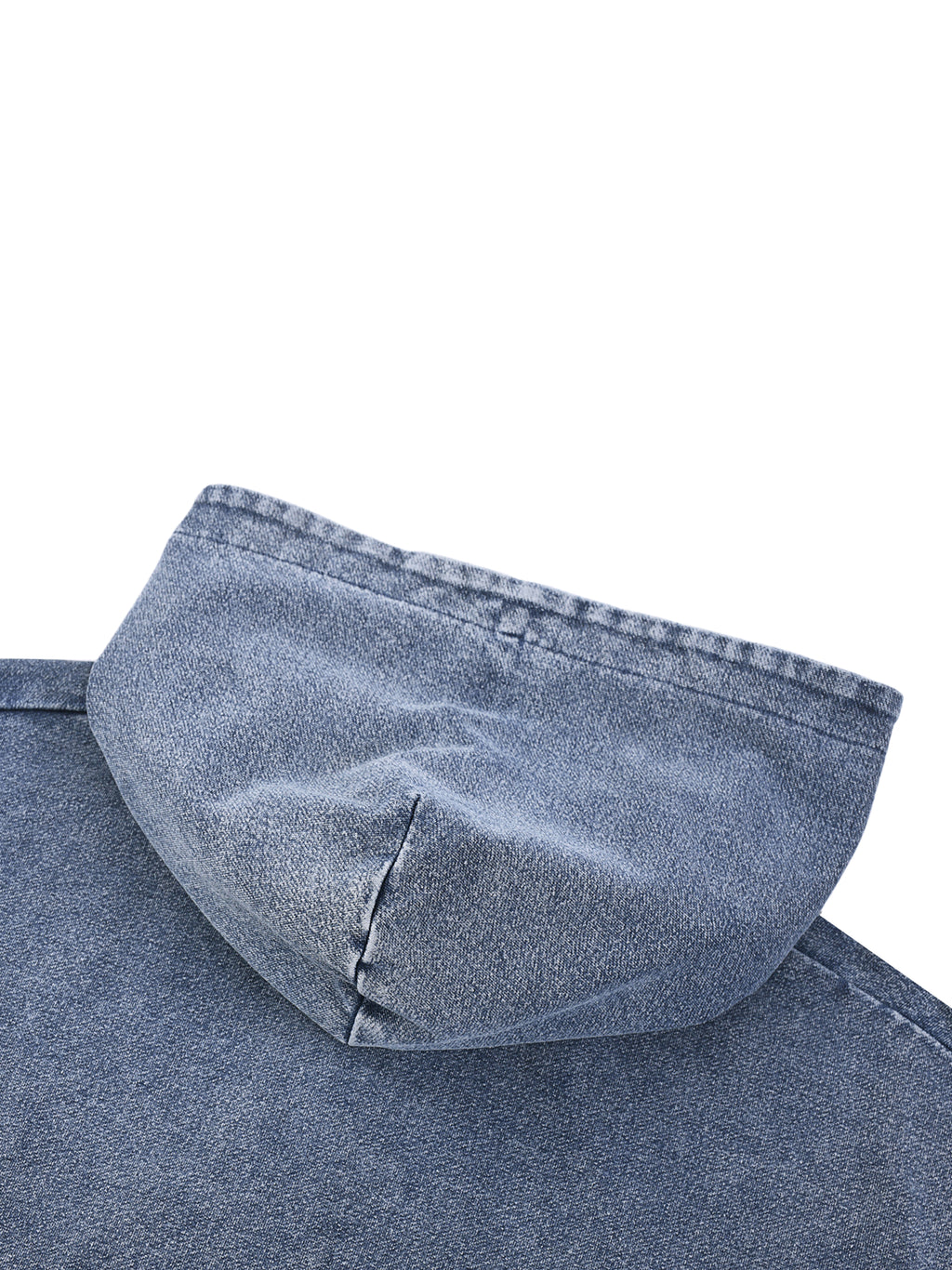 STARI Snow Wash Oversized Zip-Up Hoodie