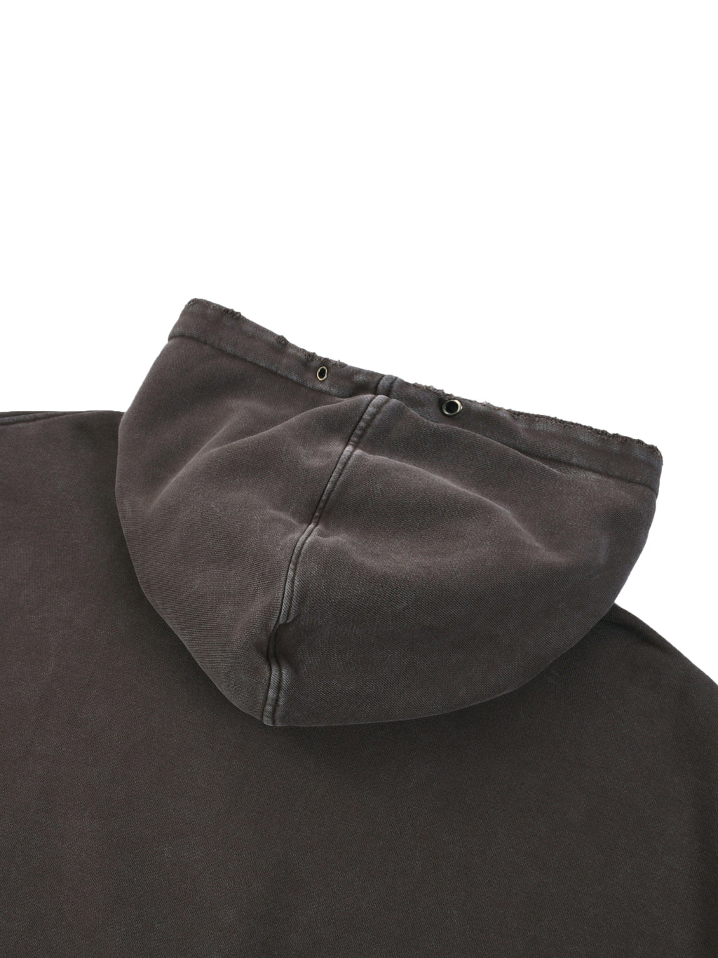 DISTRESSED PANEL HOODIE