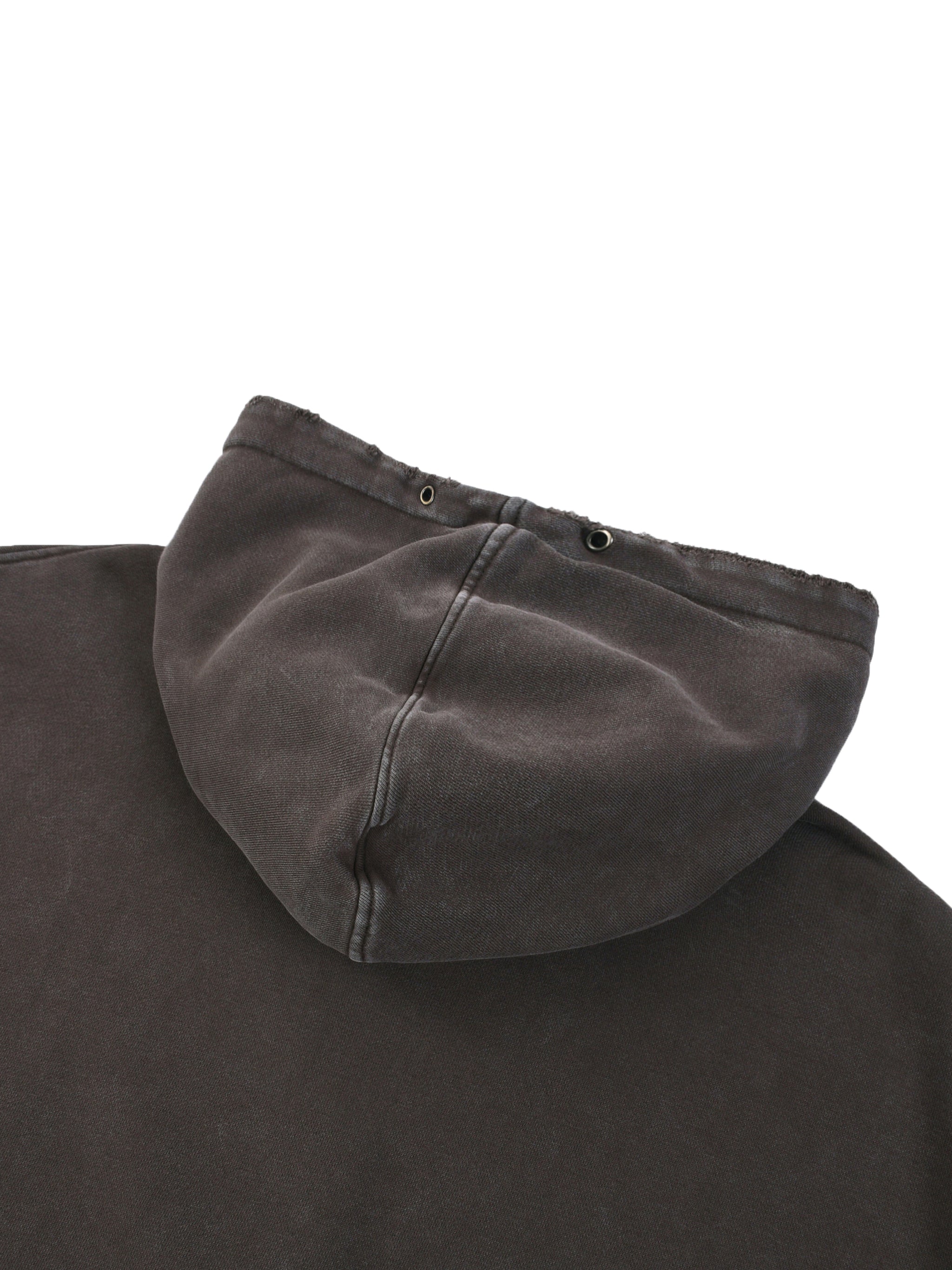 DISTRESSED PANEL HOODIE